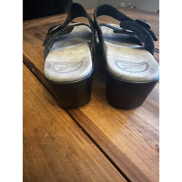 Dansko Sandals Women’s Size 37 Sophie Metallic Leather Open Toe Casual US 6.5-7 - Picture 6 of 8